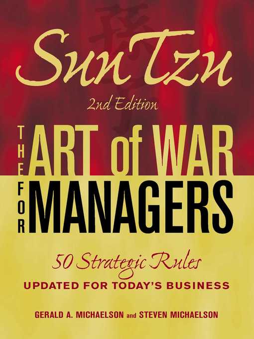 Title details for Sun Tzu--The Art of War for Managers by Gerald A Michaelson - Available